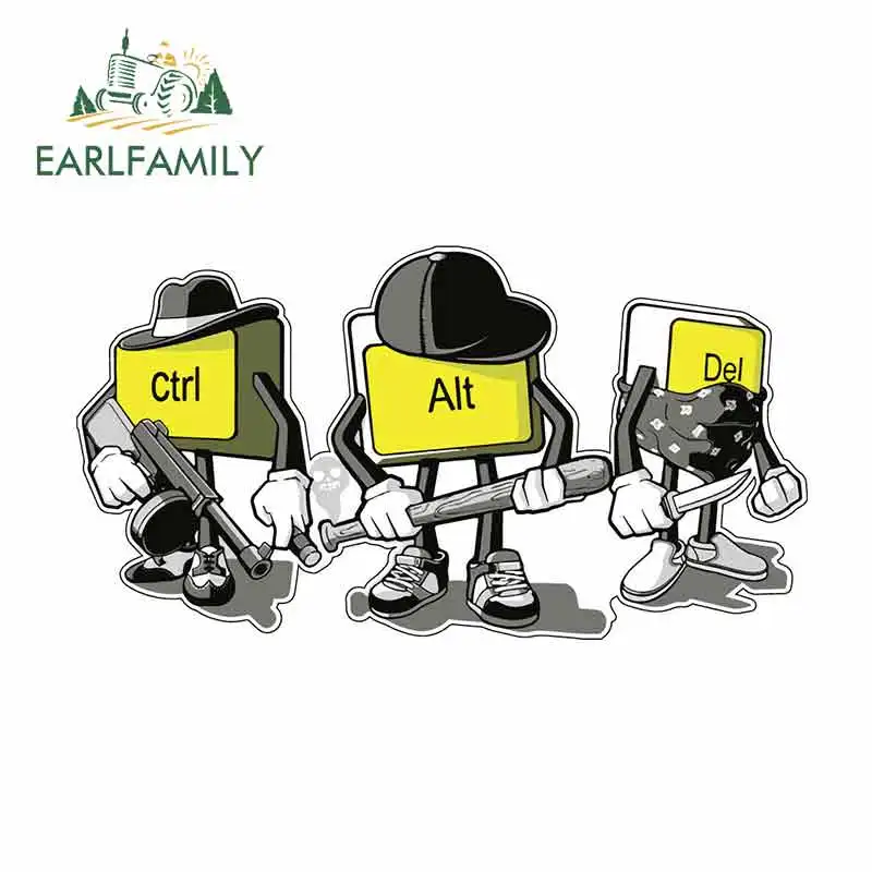 EARLFAMILY 13 см x 7 для гангстеров компьютерная клавиатура мультяшная детская