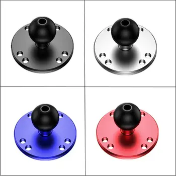 

Aluminum Motorcycle Round Mounting Base Bracket to Rubber 1 Inch Ball Head Mount for Gopro Action Camera for Smartphone GPS