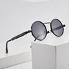 Retro Round Sunglasses Men Women Brand Designer Punk Style Windproof Metal Frame Vintage Sun Glasses Oculos De Sol ► Photo 3/6