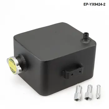 

Black Aluminium Universal 2 Litre Polished Alloy Header Expansion Water Tank & Cap 2L EP-YX9424-2