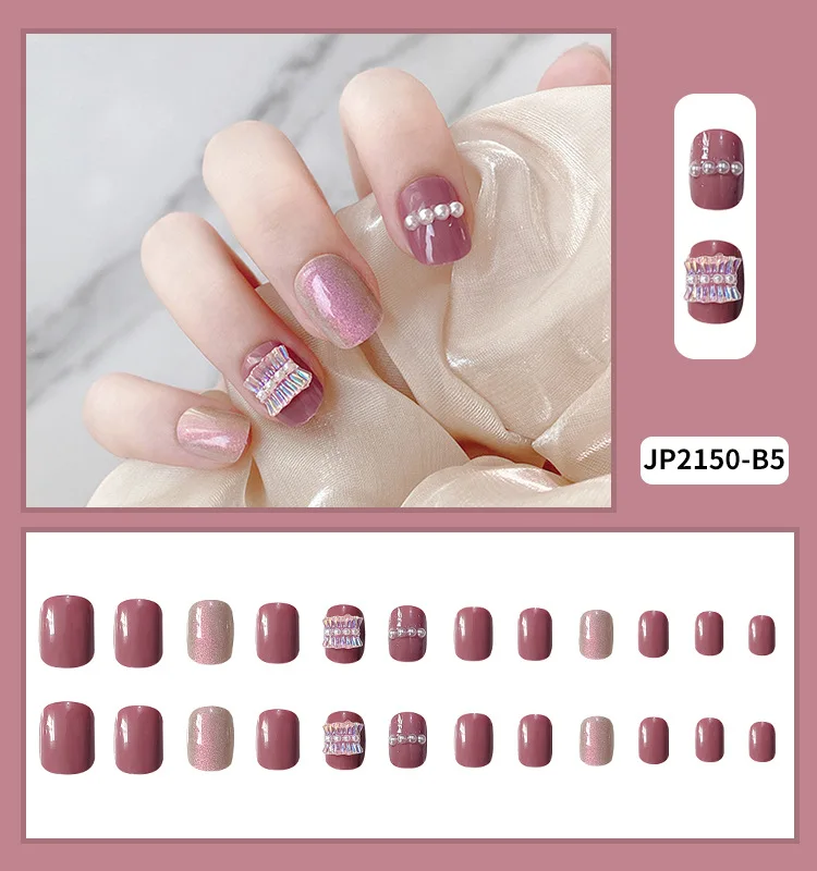 Short Round Fake Nails Star Clouds Press On False Nail Tips with Designs Set Bow French Nail Art Decoration Manicure Tools Short Round Fake Nails Star Clouds Press On False Nail Tips with Designs Set Bow French Nail Art Decoration Manicure Tools