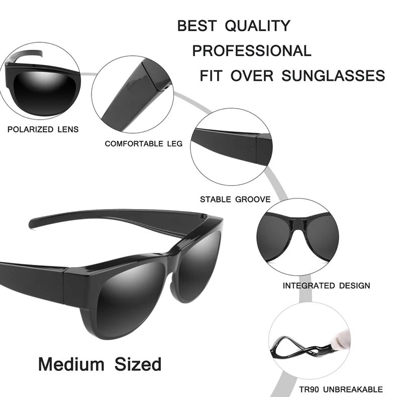 POLARSNOW, брендовые, подходят для солнцезащитных очков, поляризационные, для женщин, TR90, в форме бабочки, оправа для рыбалки, одежда на обычные очки по рецепту