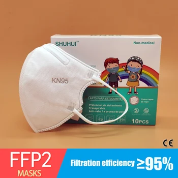 

FFP2 Mascarillas KN95 Kids Mask 5 Layers Face Mask KN95 for Girls Boys Respirator Protective Mask KN95 Children Masks Dustproof