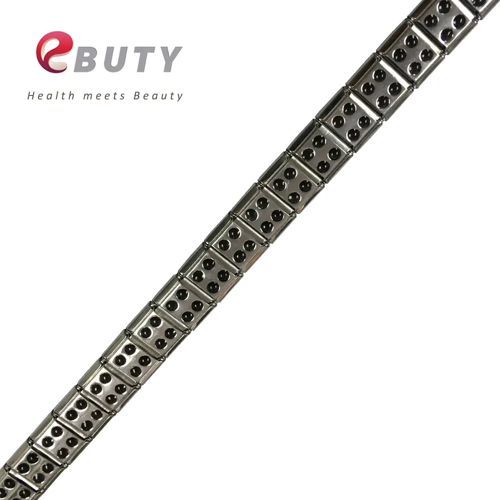 EBUTY металлический браслет модный Здоровье с 80 Германий мужские спортивные серебряные ювелирные изделия браслет энергетический баланс подарок