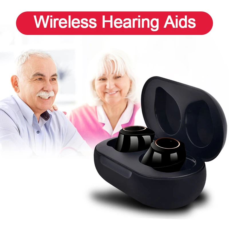 

1 Pair New Medical Intelligent Noise Reduction Touch Rechargeable In Ear Portable Hearing Aids Health Care Monitor For Elderly