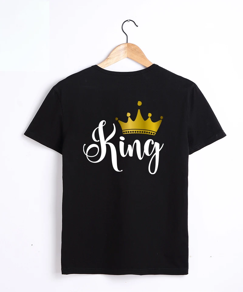 Family Matching Clothes tshirt Funny Daddy Mommy Casual Father KING QUEEN Letter Son Mother and Daughter Tshirts Baby and Me Top matching outfit