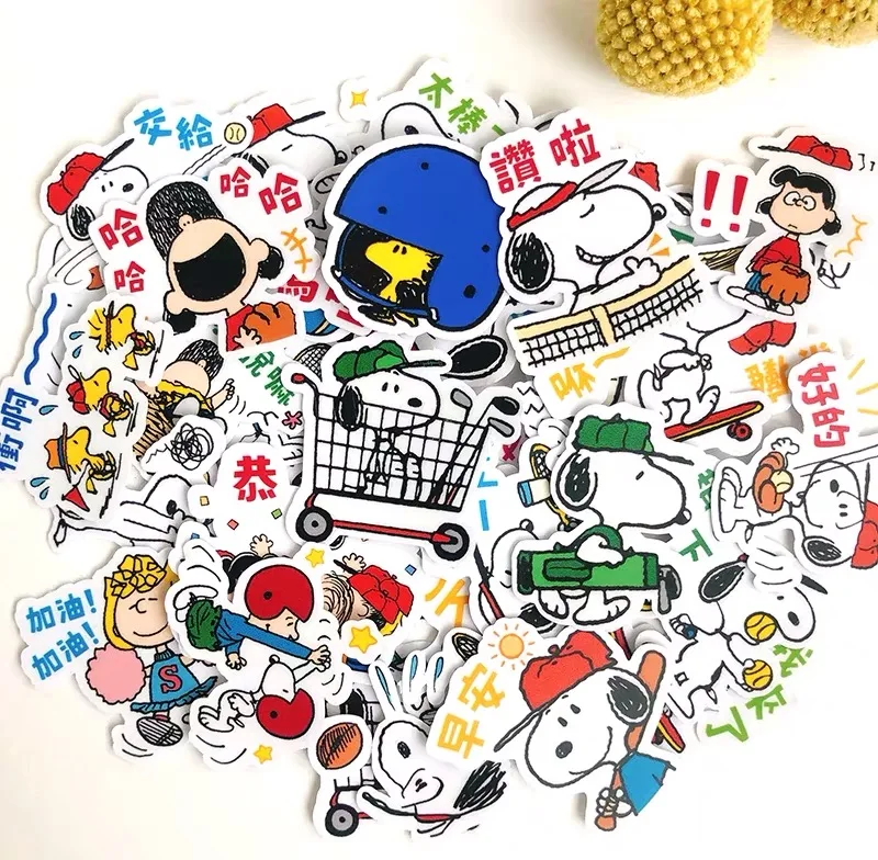

41pcs Peanuts Rogue Dog Cartoon DIY scrapbooking stickers Hand Account Notebook trolley case computer decoration sticker bag