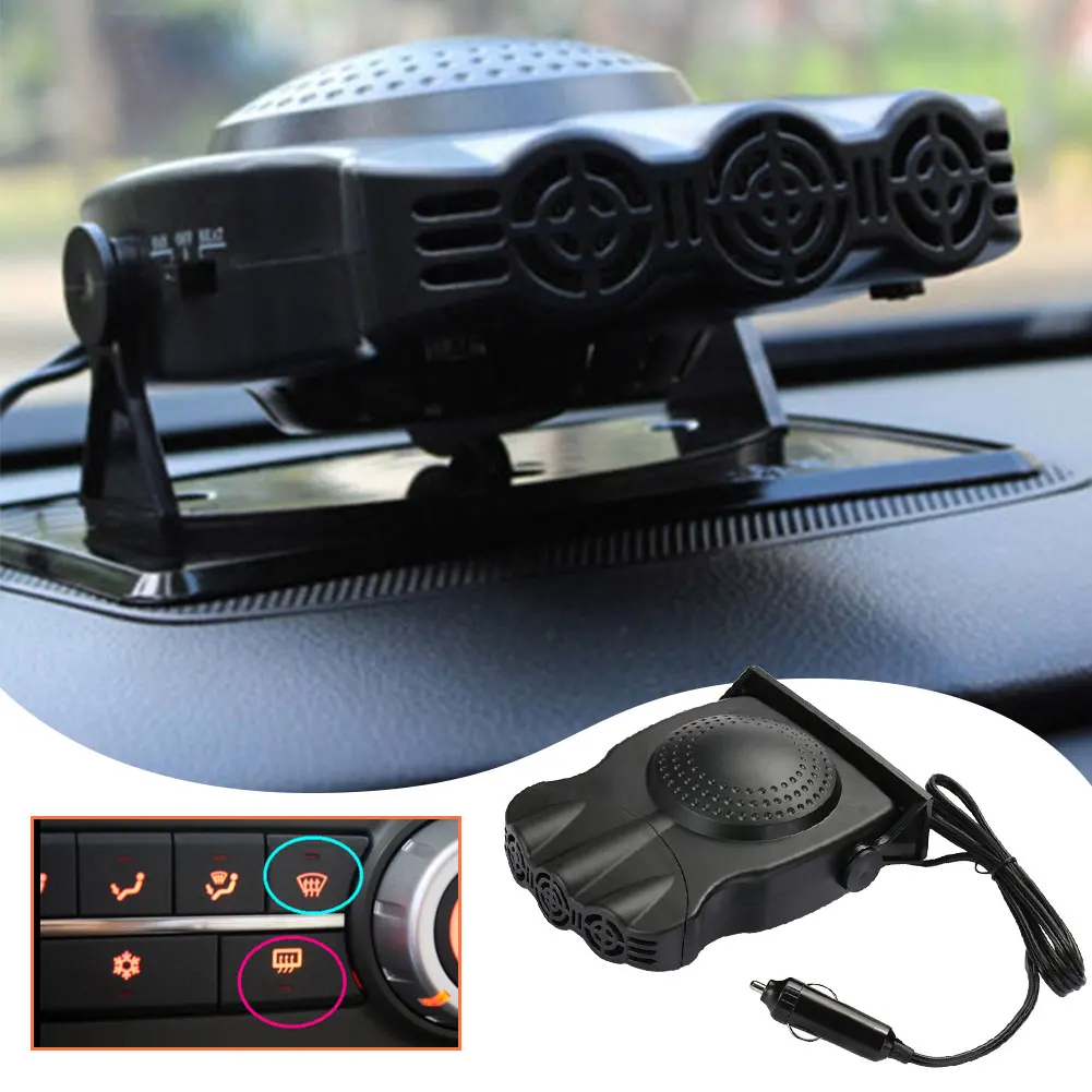 

12V 150W Portable Car Heating Cooling Fan Winter Automobile Window Defroster 2 in 1 Electric Heater Cooler Car Dehumidifier