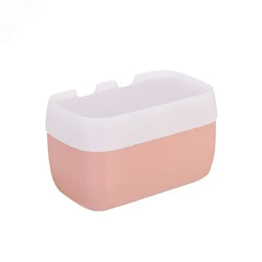 Pink Small size Водонепроницаемый унитаз дозатор держателя для бумаги ванная комната клей Tissuse рулон коробка настенный не сверлильный полка для хранения телефона полотенце - Цвет: Pink Small size