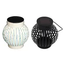 Водонепроницаемый Солнечный садовый светильник s подвесной садовый декоративный светильник для двора патио дорожка наземный Светильник Солнечный светодиодный светильник для газона теплый белый