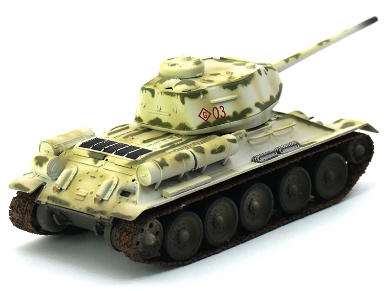 Трубач 1: 72 Вторая мировая война советская T-34/85 средний танк зима живопись 36271 Готовая модель продукта