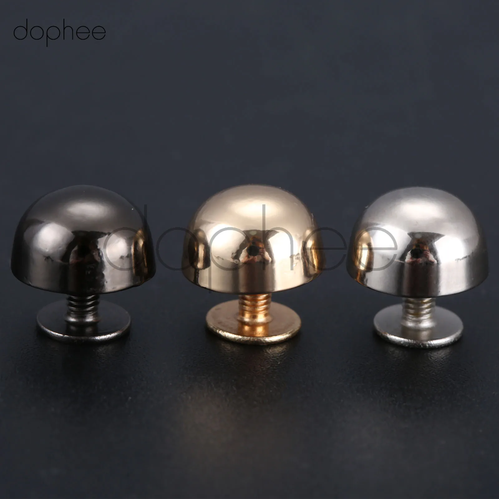 Dophee 10 шт. плакировка из гальванического сплава купол заклепка в форме гриба