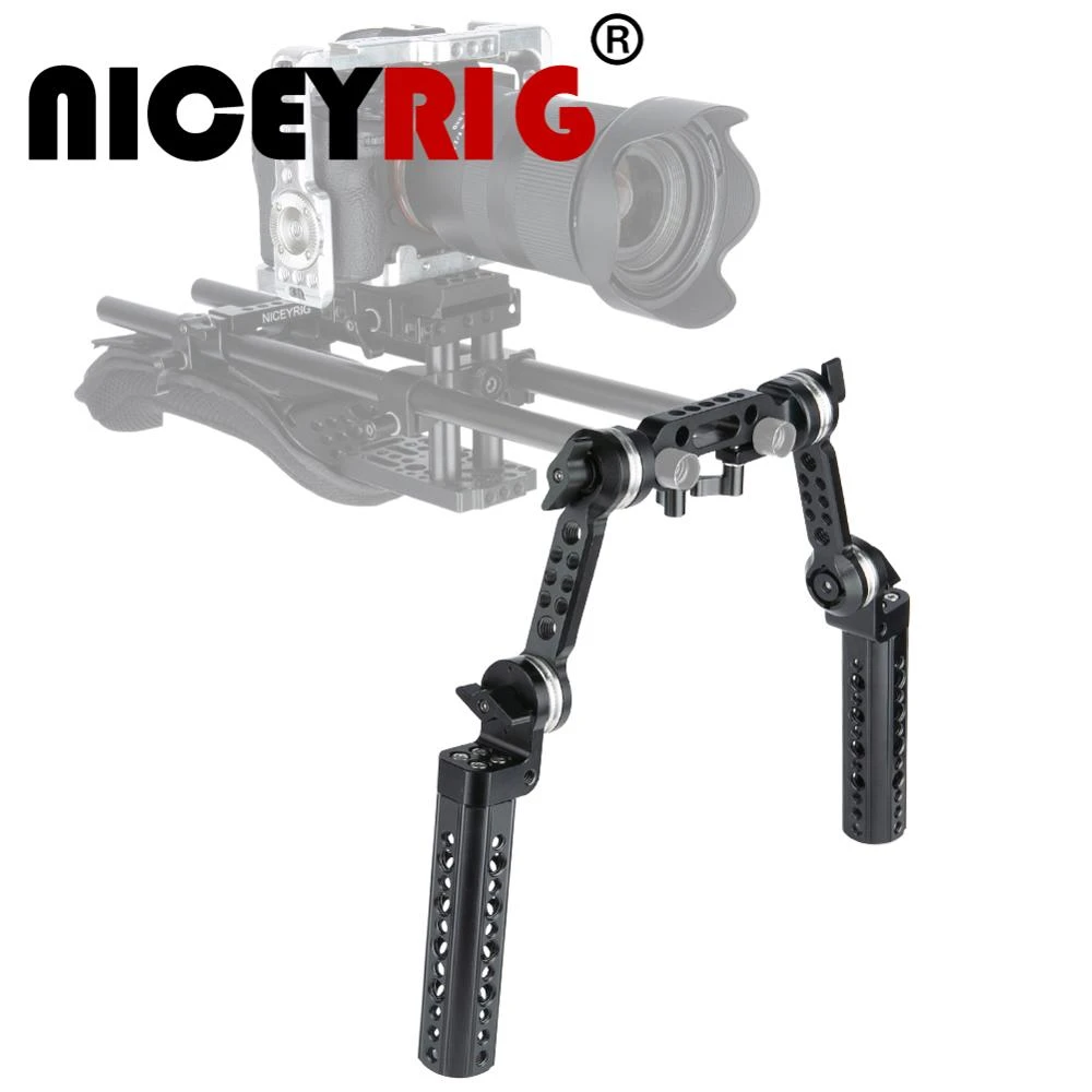 450 NICEYRIG DSLR Top Handle with ARRI 3/8 Thread Ergonomic Handgrip for Cinema Camera Camcorder Cage Rig 450 NICEYRIG DSLR Top Handle with ARRI 3/8 Thread Ergonomic Handgrip for Cinema Camera Camcorder Cage Rig