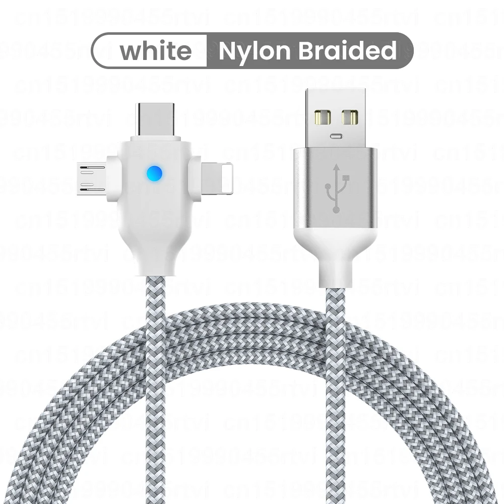 3in1 Data USB Cable for iPhone Fast Charger Charging Cable For Android Phone Type c XiaoMi Huawei Samsung Charger Wire For iPad android c type charger Cables