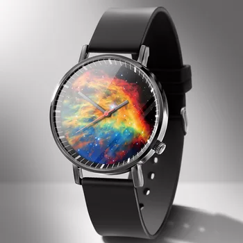 

Galaxy Diy Watch gift Album customization Clock photo made LOGO Name Customized Men watches Drop Shipping 1 piece custom WM330