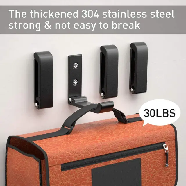 4 Ganci Pieghevoli In Alluminio Per Parete - Supporto Per Cuffie, Cappotti, Borse - Foto 2