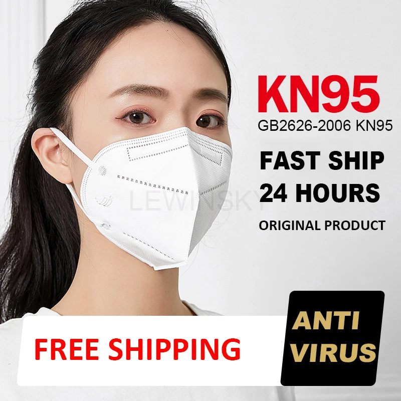 

KN95 mascarillas Anti pollution Breathing Face Masks 95% Filtration protective N95 Masks KF94 FFP2 reusable Dust mouth mask