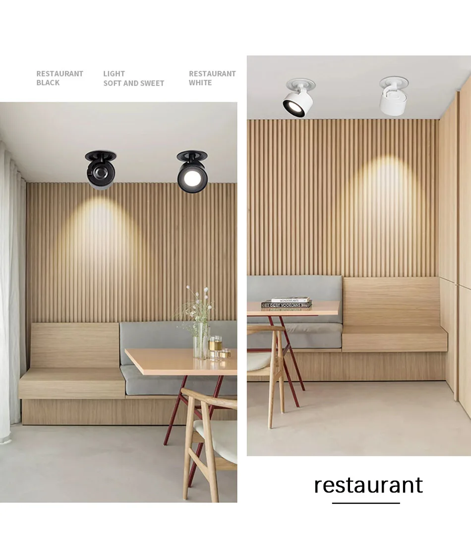 Встраиваемый прожектор вращается на 360 градусов светодиодный ...