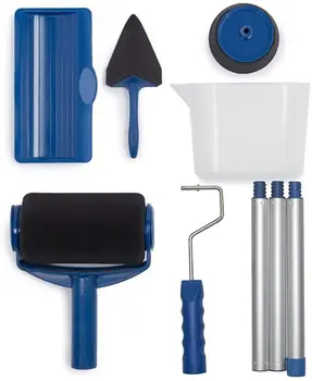 

8pcs Paint Runner Roller Brush Handle Tool Flocked Edger Office Room Wall Painting Home Tool Roller Paint Brush Set Dropship