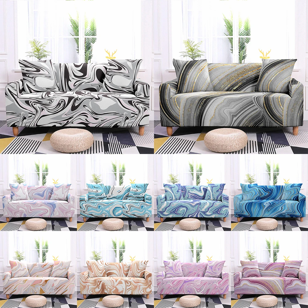 

3D Abstract Pattern Printed Elastic Sofa Covers for Living Room Home Sofa Couch Protective Cover 1/2/3/4 SeatersSofa Slipcover