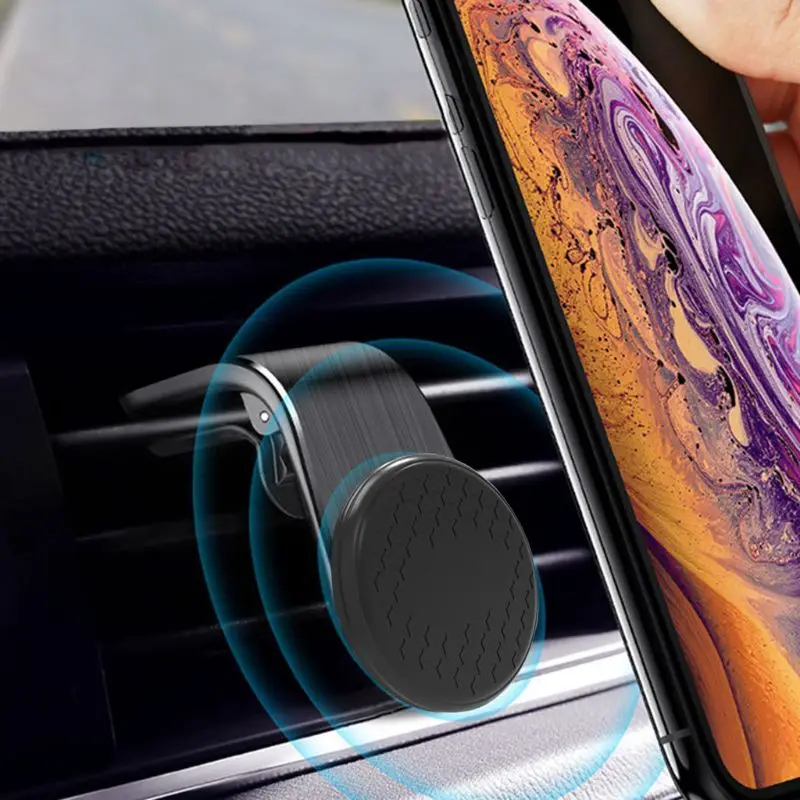 Магнитный автомобильный держатель для телефона, Автомобильный gps Держатель на вентиляционное отверстие, магнитный держатель для сотового телефона, подставка для IPhone, samsung