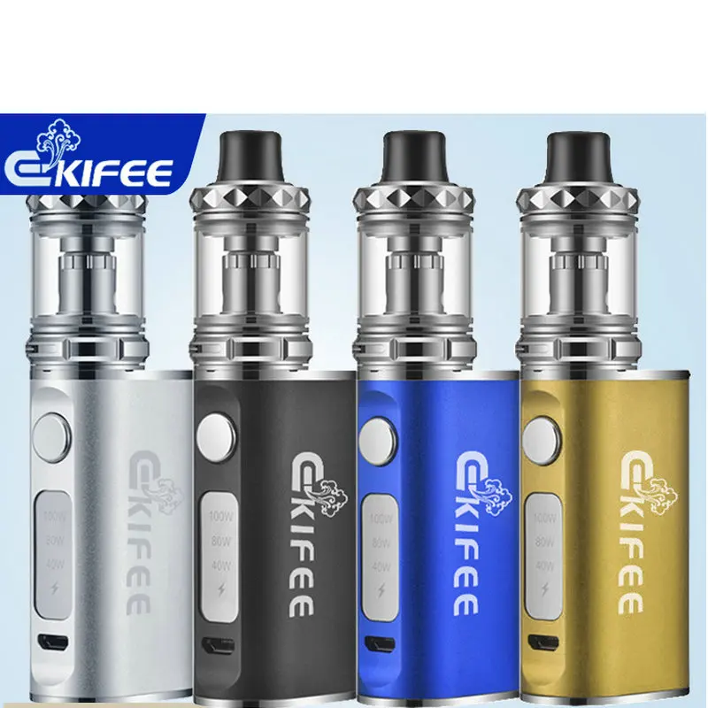 

Ekifee 100W Mod Starter Kits 510 Thread Smoke 3.0ml Atomizer Tank 2000mAh Battery Electronic Cigarette Vape Vaporizer Kit