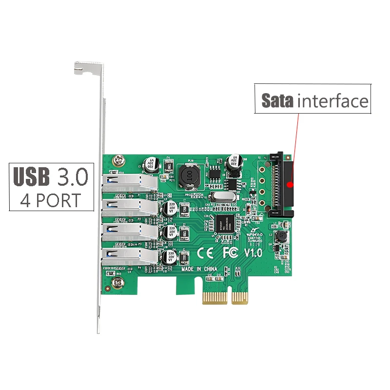 SATA Мощность плата PCI Express новый и высокого качества компьютерная шина Pci-e USB 3 0