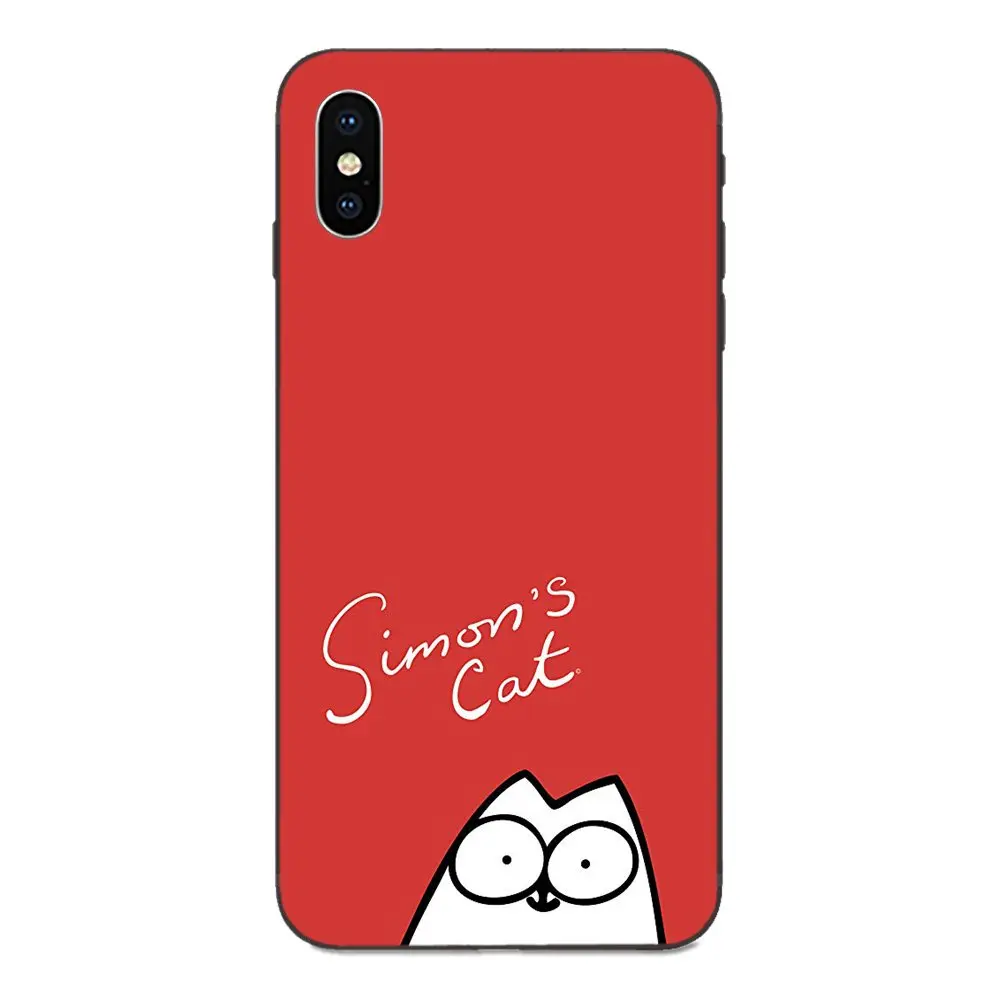 as picture Мягкие сумки из ТПУ чехол для Samsung Galaxy A3 A5 A6 A6s A7 A8 A9 A10 A20E A30 A40 A50 A60 A70 звезды плюс ; Симпатичные ботинки с красными Кот Саймона - Цвет: as picture