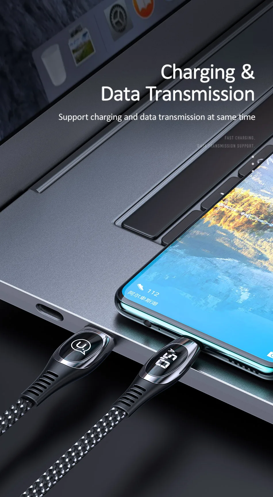 USAMS 5A usb type C кабель Быстрая зарядка кабель type-C для samsung Galaxy Xiaomi huawei мобильный телефон USB C USB-C кабель зарядное устройство Шнур