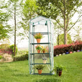 

1pc New Clear Greenhouse Mini Outdoor Growbag Growhouse Green House PVC Cover Plastic High Quality Suitable For Garden