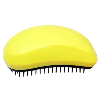 

Hair Brush Hot Style Mouse Comb Professional ic Straightening Combs Salon Styling Tamer Tool Yellow