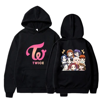 

kpop fashion twice Printed Fleece Hoodies 2020 spring autumn Winter korean Style Hip Hop Casual mens Sweatshirts Streetwear