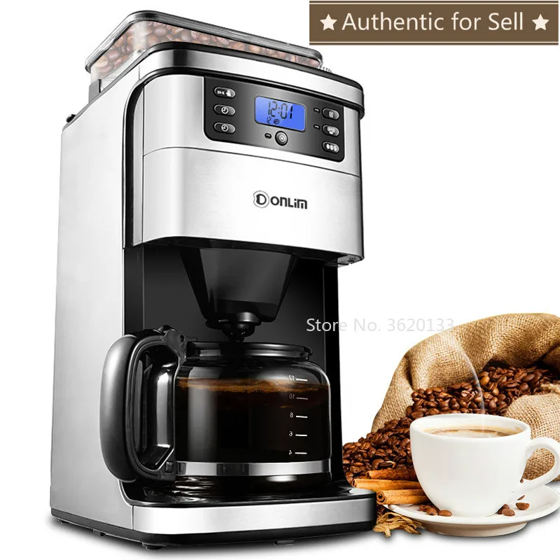 Authentieke Rvs Automatische Drip Koffie Machine 1.5L 900W Amerikaanse Koffiezetapparaat Koffieboon & Poeder Dual Gebruik/auto Off Authentieke Rvs Automatische Drip Koffie Machine 1.5L 900W Amerikaanse Koffiezetapparaat Koffieboon & Poeder Dual Gebruik/auto Off