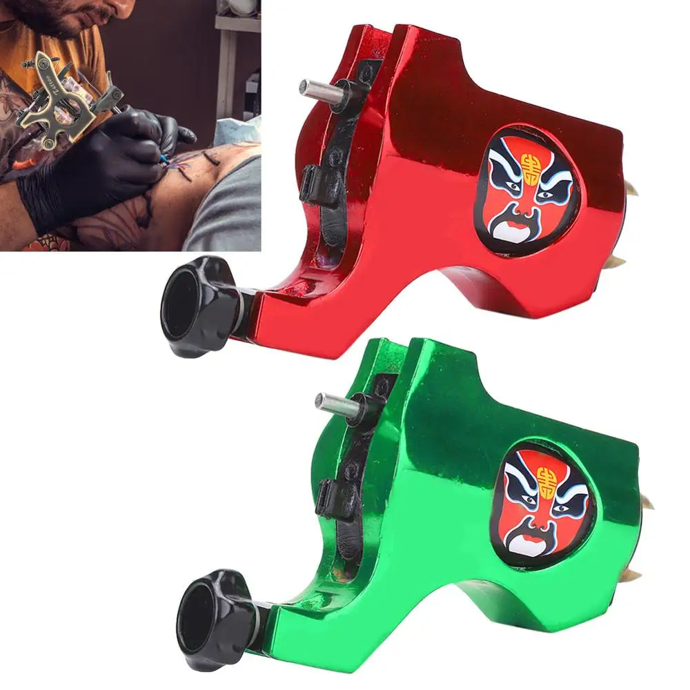 Пекинская опера маска роторная татуировка машина сильный мотор пистолет лайнер шейдер окраска мода татуировка пистолет крюк интерфейс Бишоп стиль