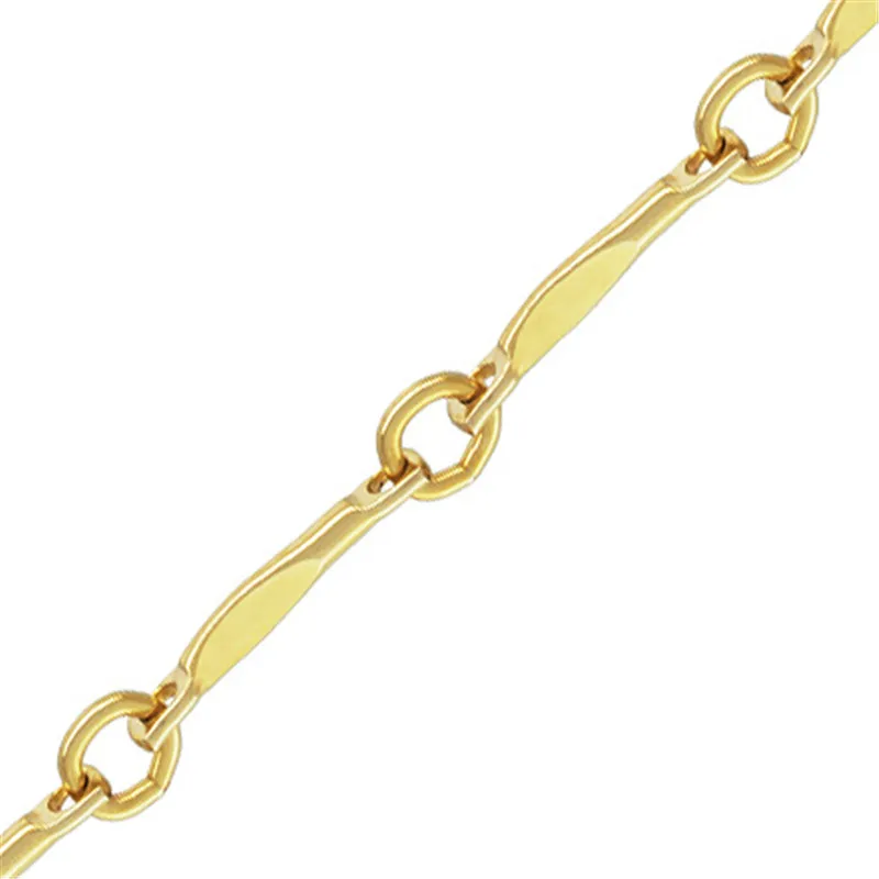 Echte 14K Gold gefüllte Dapped Bar Kette 1,3MM Kette Halskette Goldschmuck Minimalistische Gold gefüllte Kette DIY Schmuck – Detail 11