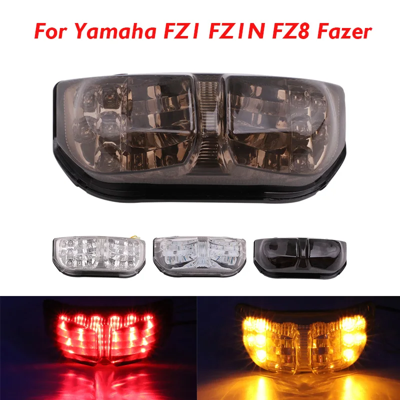 Мотоцикл для Yamaha FZ1 FZ1N FZ8 FZ8 Fazer светодиодный задний светильник, индикатор стоп-сигнала Предупреждение льные лампы, задний светильник s