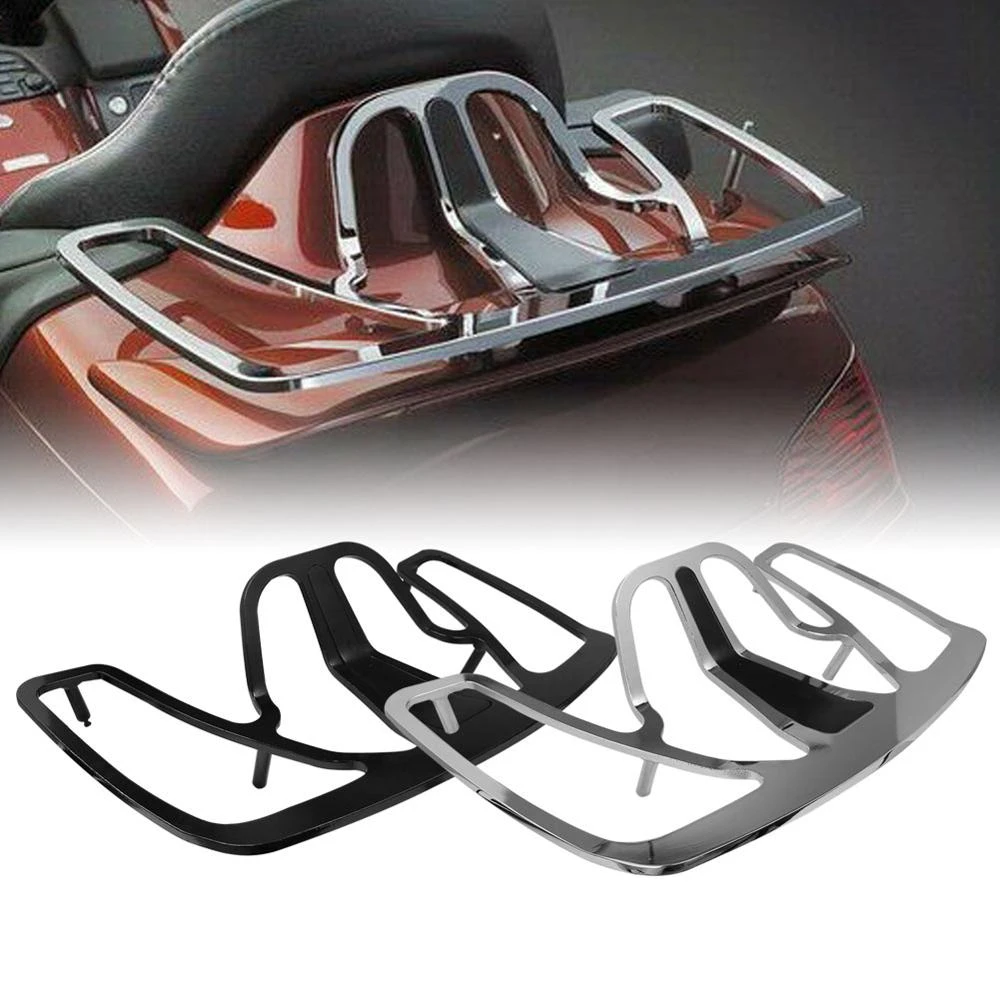 Motorcycle Aluminum Rear Trunk Tour Pak Carrier Top Luggage Rack Rail