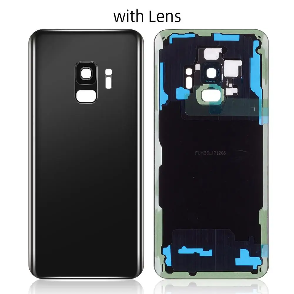 Samsung телефон задняя крышка батареи для samsung Galaxy G9600 S9 Корпус задняя крышка чехол - Цвет: Black with Lens