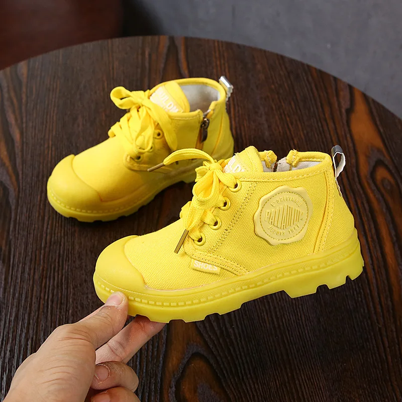 Осенние новые детские ботинки карамельного цвета для мужчин и женщин, детская повседневная уличная спортивная обувь