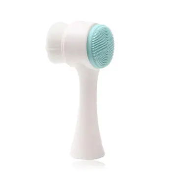 

3D double-sided washing brush soft hair silicone face washing instrument household manual cleansing brush