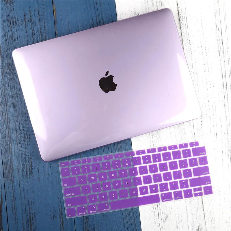 Crystal purple Для Macbook Air 13 Чехол A1932 новейшая версия Жесткий кристально чистый матовый чехол для ноутбука MacBook air 1" дюймов 13 дюймов retina дисплей - Цвет: Crystal purple