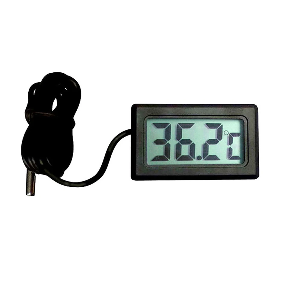 

Mini Digital Thermometer Home Car Kit Electronic Thermometer Autos LCD Display Tiny Thermometer Built-In Probe #2