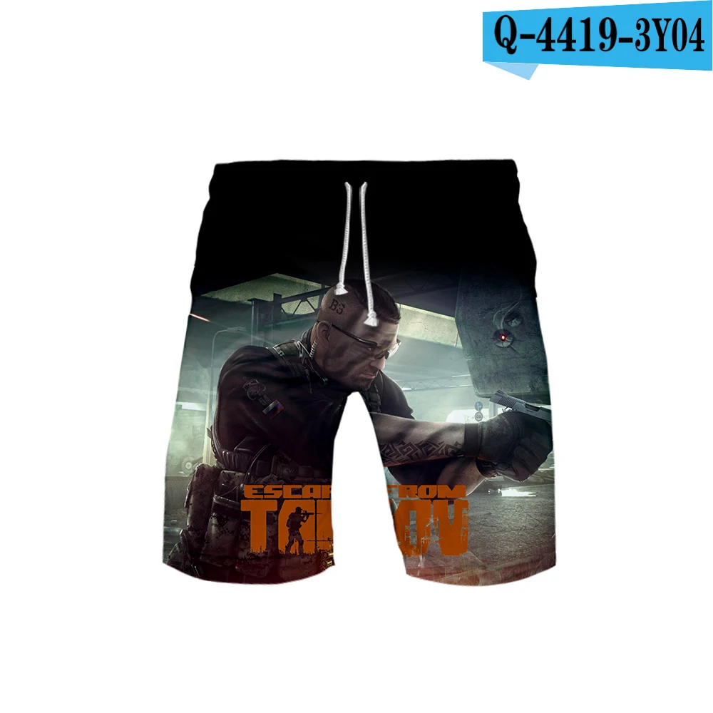 3D Casual shorts Новые короткие штаны, побега от тарков, битвы, игры, модные, Nieuwste, повседневные, для спортзала, мужские, большие размеры, короткие брюки, большие шорты 6XL - Цвет: 3D Casual shorts