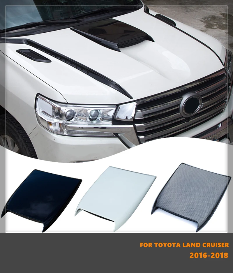 Good Quality Hood Vent Pair Vents Air Intake Scoop Louvers Spoiler Trim For Toyota Land