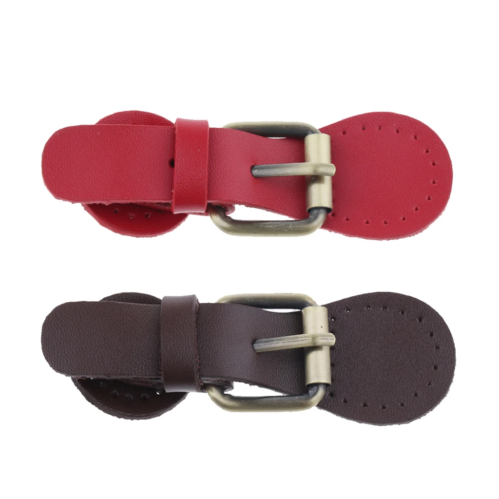 DIY PU Leather Buckles Bags Making Fastener Magnetic Snap Sew on Retro Clasp