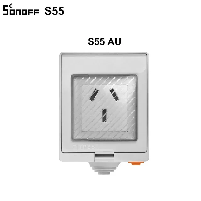 S55 AU Itead Sonoff S55 Водонепроницаемый Wifi умная розетка переключатель Великобритания/AU/US/FR/DE/ZA несколько версия Wifi розетка работает с Alexa Google Home - Комплект: S55 AU