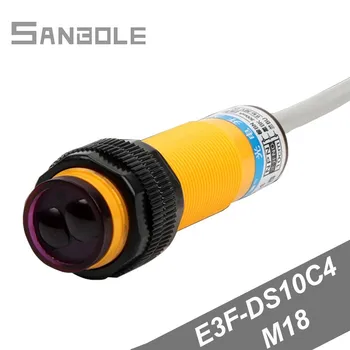 

Photoelectricity Switch E3F-DS10C4 Diffuse Reflection Induction Switches 10cm 3 Line Direct Normally Open M18 DC12-24V(3-36V)