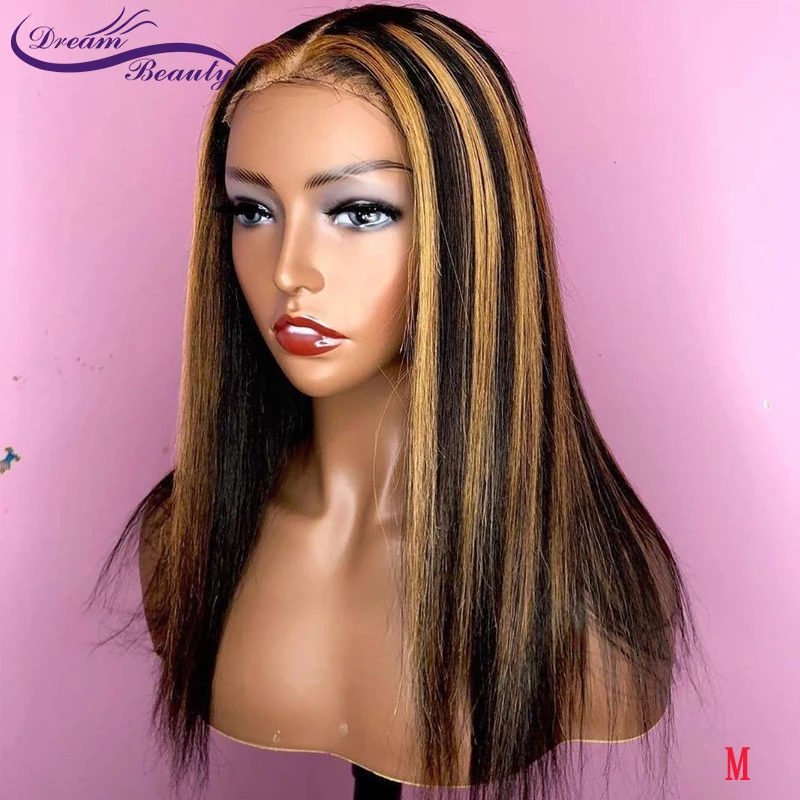 Pelucas de encaje transparente, 180 de densidad, resaltado, 13x4, pelo Frontal de encaje, pelucas de cabello humano Remy brasileño