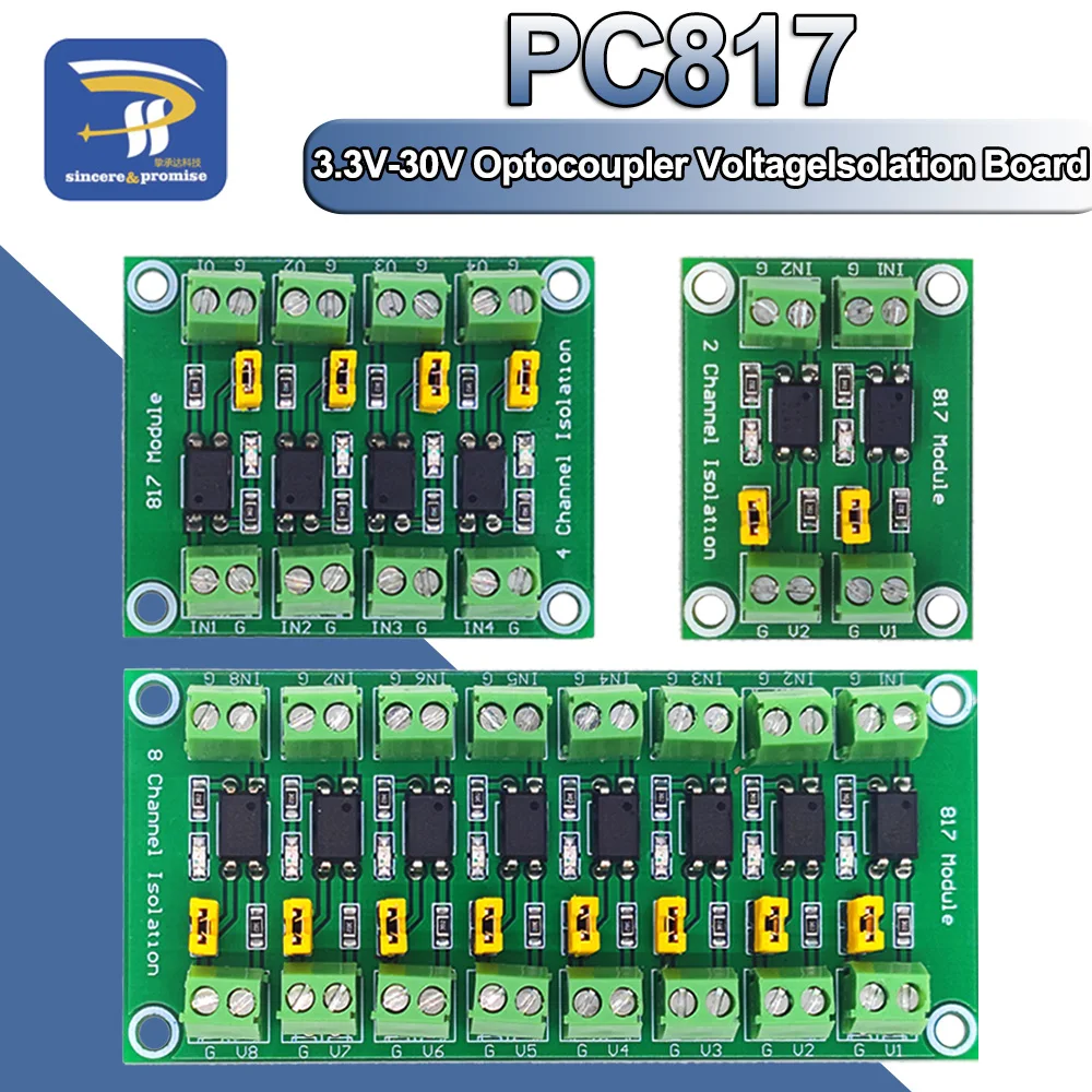 PC817-3-3V-30V-2-Way-4-8-Channel-Optocoupler-Isolation-Board-Voltage ...