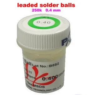 

PMTC leaded solder balls 250k 0.4mm for bga rework reballing solder ball